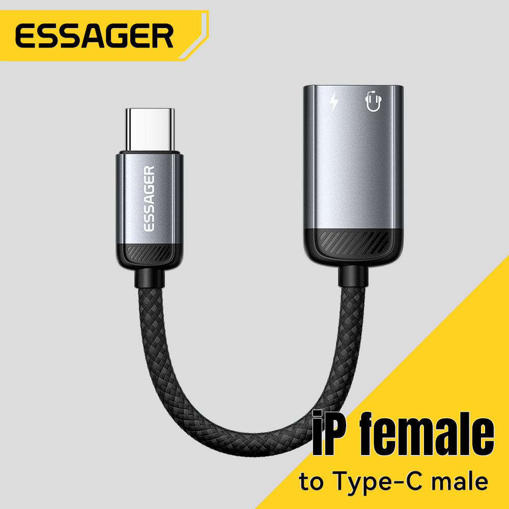 Wired Earphone Lightning - Essager Tipo C Cavo adattatore audio