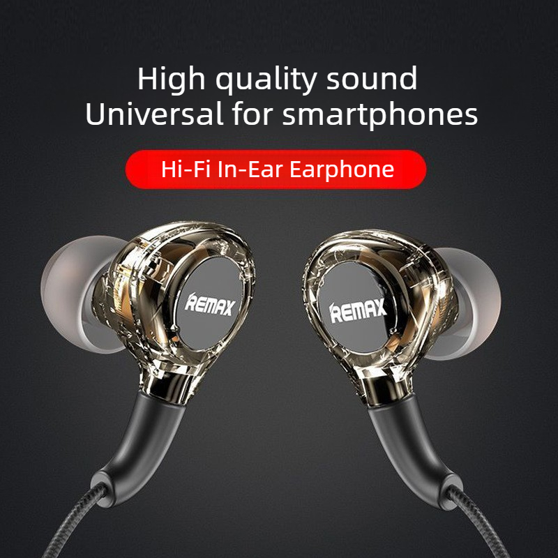 Wired Earphone Lightning - Auricolari Hi-Fi Trasparenti con Cavo REMAX,